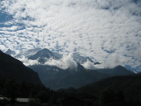 Pohled ze Chamonix.