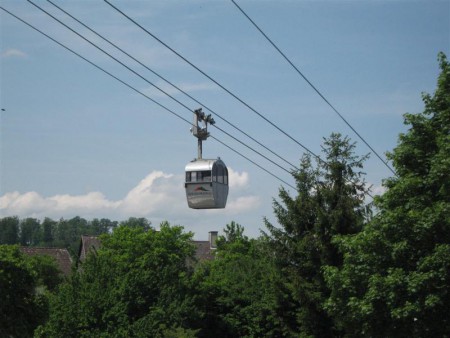 Grünberg-Seilbahn jezdící od roku 1957.