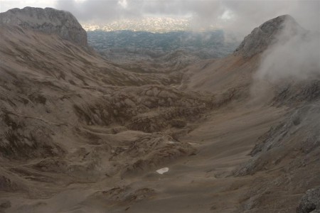 Severní panorama Dachsteinu z vrcholu.