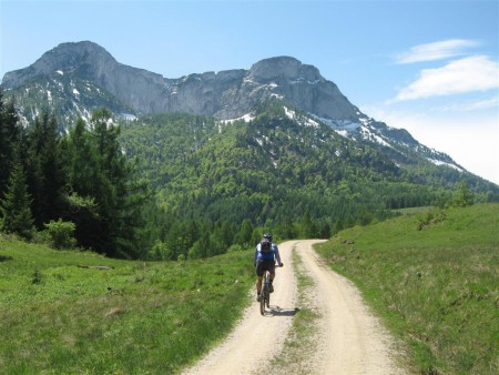 Biker a panorama.