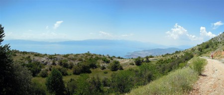 Panorama na Ohridsko jezero.