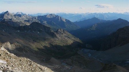 Večerní panorama z chaty.
