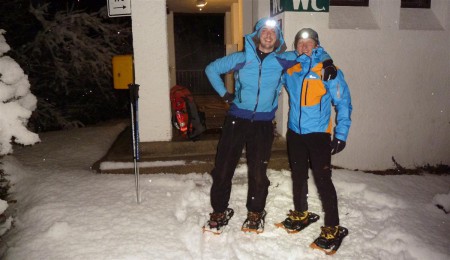 Rasťa s Mejstřou dole v Ramsau bei Berchtesgaden.