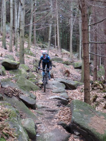 Síma na nejtěžším trailu RS s názvem Wales.