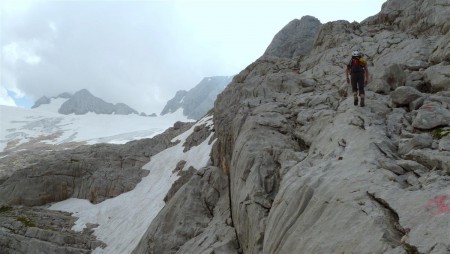 V podvečer ještě jen tak pro radost vylézáme na kopuli Schöberl 2 426 m.n.m.