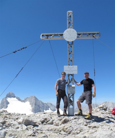 Hoher Gjaidstein 2 794 m.n.m. - Mejstřa a Paťas.